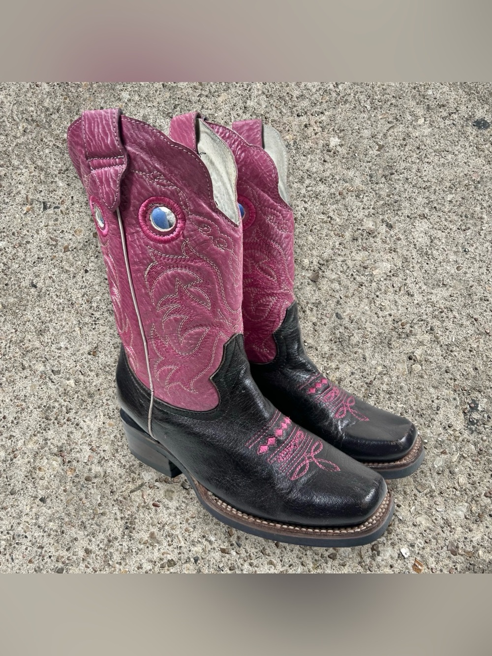 EL GRAN CAIMAN Y2K square toe western boots